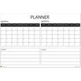 Wall Calendar Large Wet & Dry Erase Laminated Two Month Wall Planner
