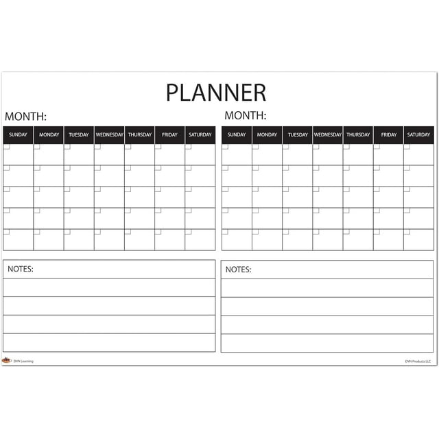 DVN learning Large Wall Calendar, 36