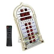 Wall Calendar Mosque Digital Islamic Clock Muslim Gift Alarm Azan Prayer EU Plug 110-240V,Digital Islamic Clock,Clock