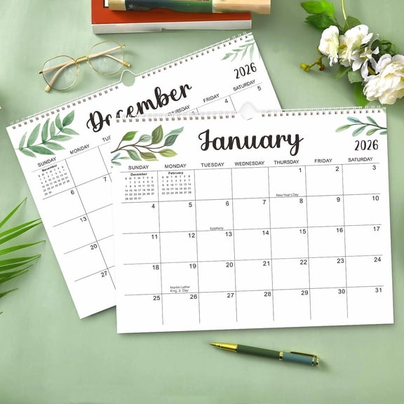 Wall Calendar Planner - English Coil-bound Design, Monthly Tabs for Easy Navigation, Office Educational Home Organization, 2025 to 2027 Schedule, Topliu