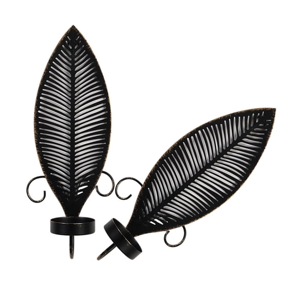 Wall Candle Holders,Candlestick Leaf Pattern Candleholder Unique Candlestick