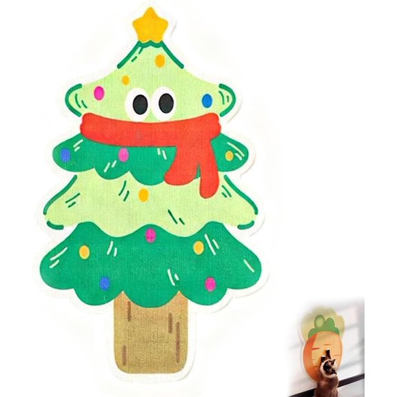 Wall Cat Scratcher, Cat Scratch Guards, 7 Adorable Designs Adhesive Furniture Protector for Doors Walls, 4mm Thick Scratch Proof Pad, Anti Scratch Sticker for Floor Glass Door Tile(C)