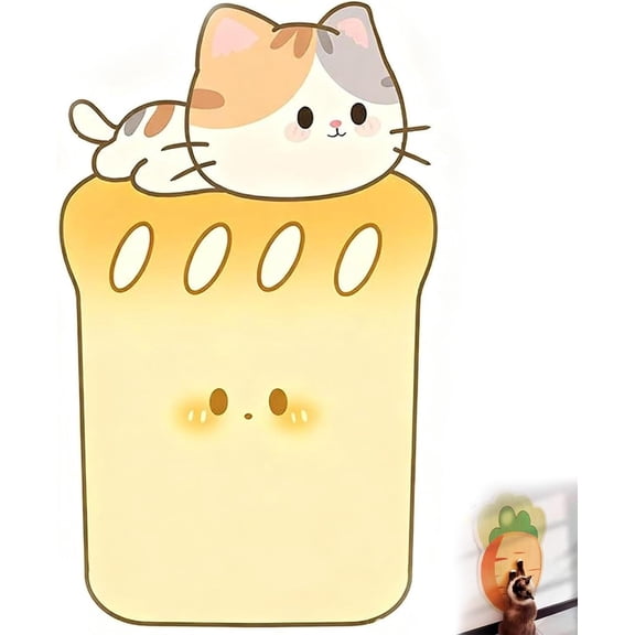 Wall Cat Scratcher, Cat Scratch Guards, 7 Adorable Designs Adhesive Furniture Protector for Doors Walls, 4mm Thick Scratch Proof Pad, Anti Scratch Sticker for Floor Glass Door Tile(E)