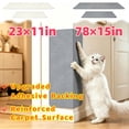 thumbnail image 1 of Wall Cat Scratcher for Indoor Cats,23"x12" Corner Cat Scratcher,Cat Scratch Pad Furniture Protector for Door & Wall,Couch, Durable Cat Scratching Board Easy Mount, Black, 1 of 6