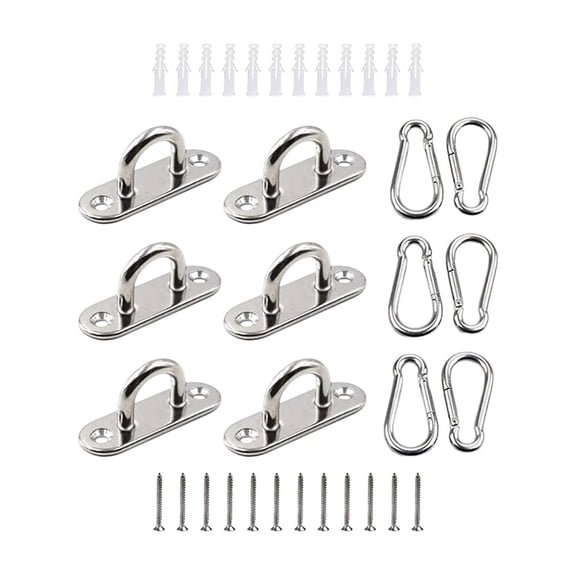 Wall Ceiling Mount Bracket Hanging Hardware Swing Hooks  for Camping , Strap, Outdoor Activities ,Playground, Swing Yoga Diameter 5mm