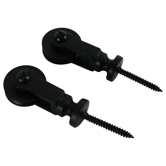 Wall/Ceiling Mount Threaded Screw Pulley Set/2 Steampunk Light Rope Cord Pulleys