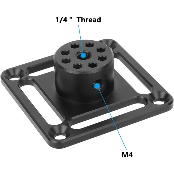 Wall/Ceiling Mount with 1/4"-20 Thread & Mounting Slots-3689