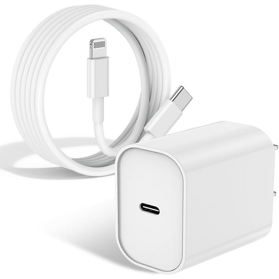 Phone Charger [MFi Certified] 20W PD USB C Wall Fast Charger Adapter with 6FT Type C to Lightning Cable Compatible for iPhone 14 13 12 11 Pro Max XR XS X,iPad Case