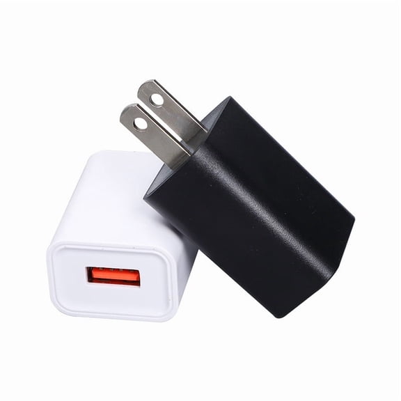 Wall Charger Cube 5V1A/2A USB Power Supply Charging Block Universal Wall Plug Brick Portable Travel Fast Charger Power Adapter for iPhone, Samsung Galaxy, LG (1PC-Black)