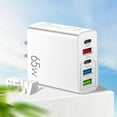 thumbnail image 1 of Wall Charger, USB Charger Adapter, 4.8A 4x Multi Port Fast Charging Station Power Base Block Plug Cube Brick Compatible with iPhone 14 13 12 11Pro Max/XR/XS/8/7 Plus, Samsung A10e/Note 10+/S10, 1 of 6