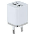 thumbnail image 1 of Wall Charging Block European Travel Plug Adapter Charger for Cell Phones, Cameras and More, 2 Charger Port USB Travel Adapter Plug, EU Brick Plug in Europe Outlets Power Strip,Gray, 1 of 4