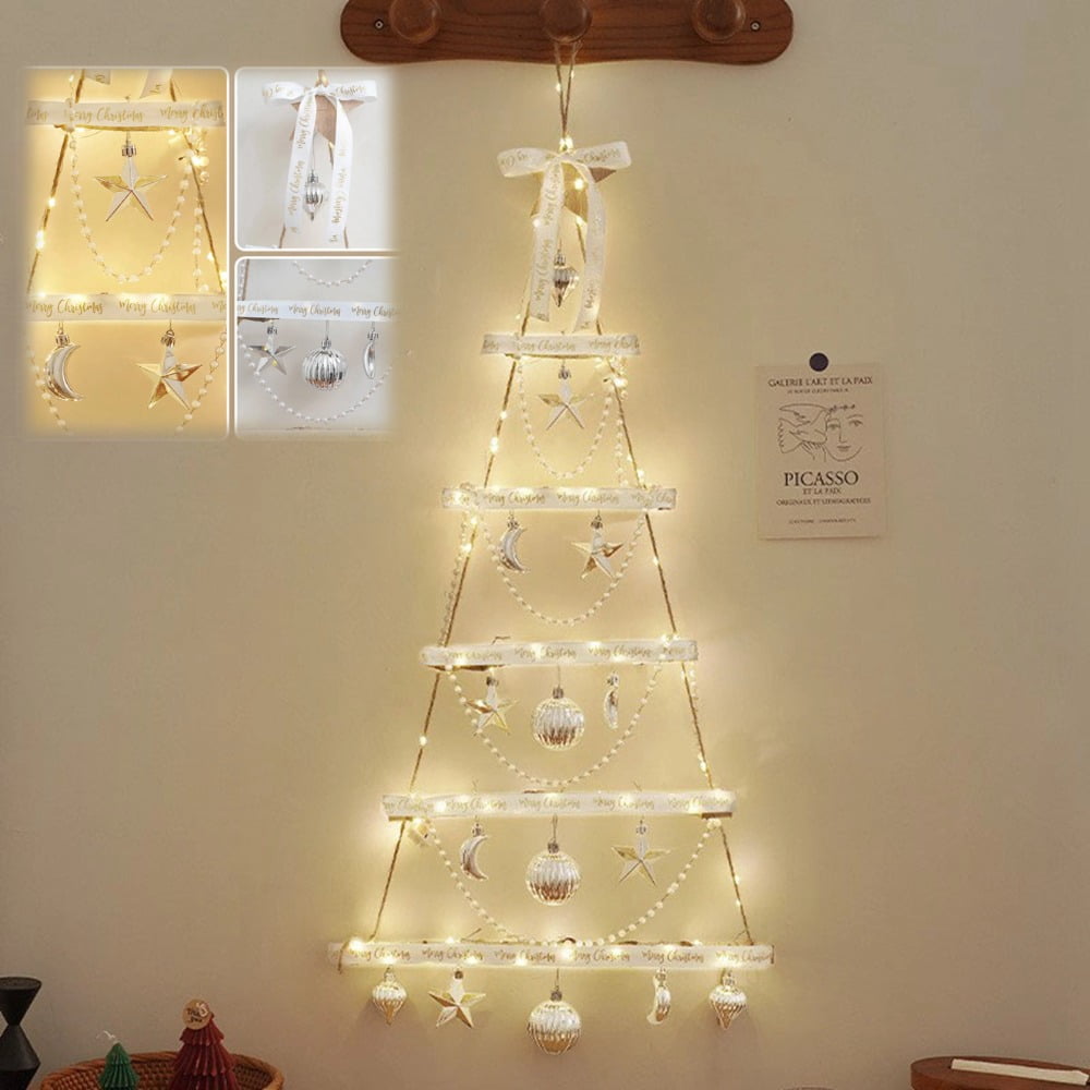 Wall Christmas Tree with Lights, Wall Mounted Christmas Tree with LED ...