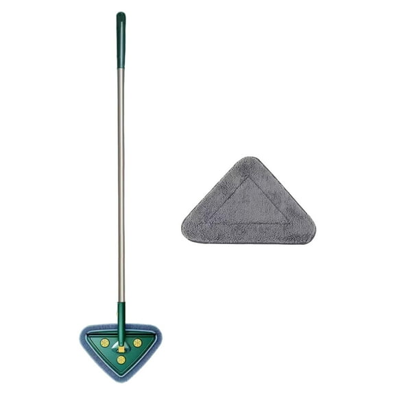 Wall Cleaner Mop with 59 Inches Long Handle, Wall Window Washer Cleaner Tool for Walls/Ceiling Fans/Dust/Baseboard/Floors Clean, Ceiling Cleaner Tool Duster with Squeegee