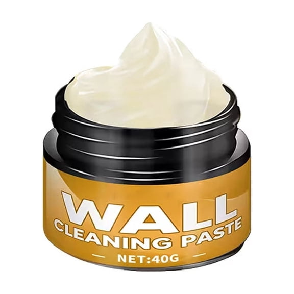 Wall Cleaning Paste 40g Multipurpose Wall Stain Remover with Sponge Gentle Cleaner for Crayon Scratches Footprints On Walls