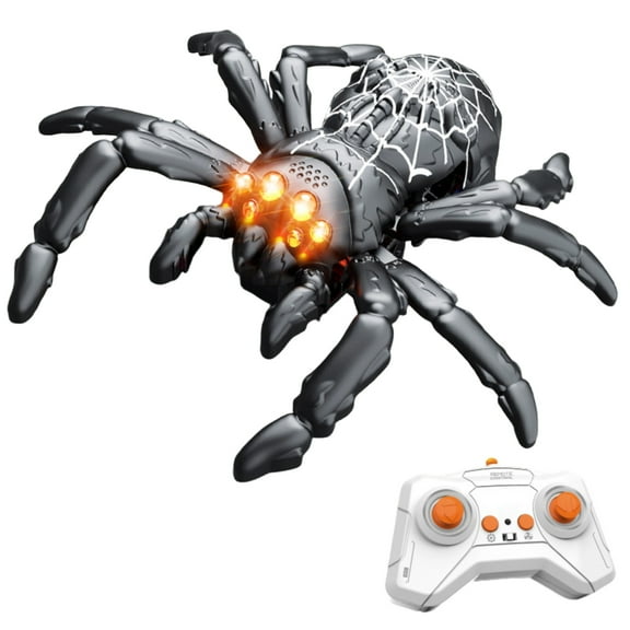 Wall Climbing Spider,RC Remote Control Cars,Wall Crawler Robot Spider,Fun Toys,Cool Prank Gadgets(Black)