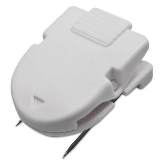 Wall Clips For Fabric Panels, 40 Sheets, White, 4/pack | Bundle of 2 Packs