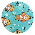 thumbnail image 1 of Wall Clock 10 Inch Battery Operated Clocks Living Room Decor, Silent Non-Ticking for Living Room Home Kitchen office Clock Cartoon Clownfish, 1 of 5