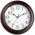 thumbnail image 1 of Wall Clock 10 Inch Battery Operated Silent Non-Ticking Wall Clock Vintage Retro Rustic Style Decorative for Bedroom Living Room Kitchen Home Office (Bronze), 1 of 8