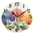 thumbnail image 1 of Wall Clock 10 Inch Silent Non-Ticking 8 Cute Trees Battery Operated Rustic Retro for Living Room Home Kitchen Bathroom, 1 of 7