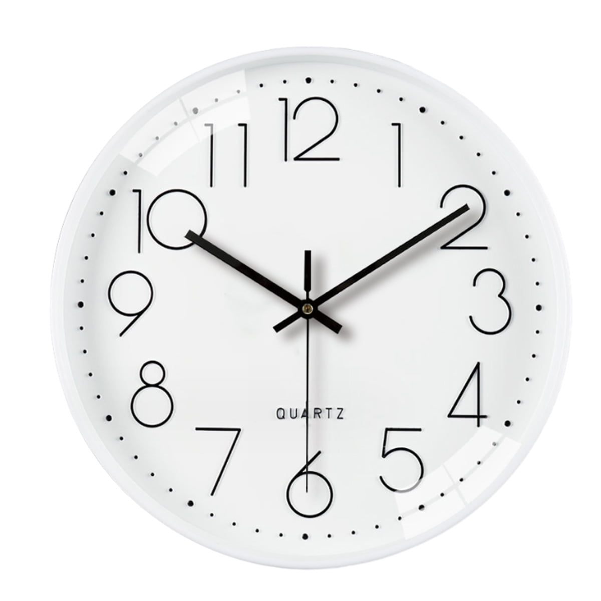 NeveLance Wall Clock 12 Inch Stylish Modern Silent Non Ticking Quartz ...