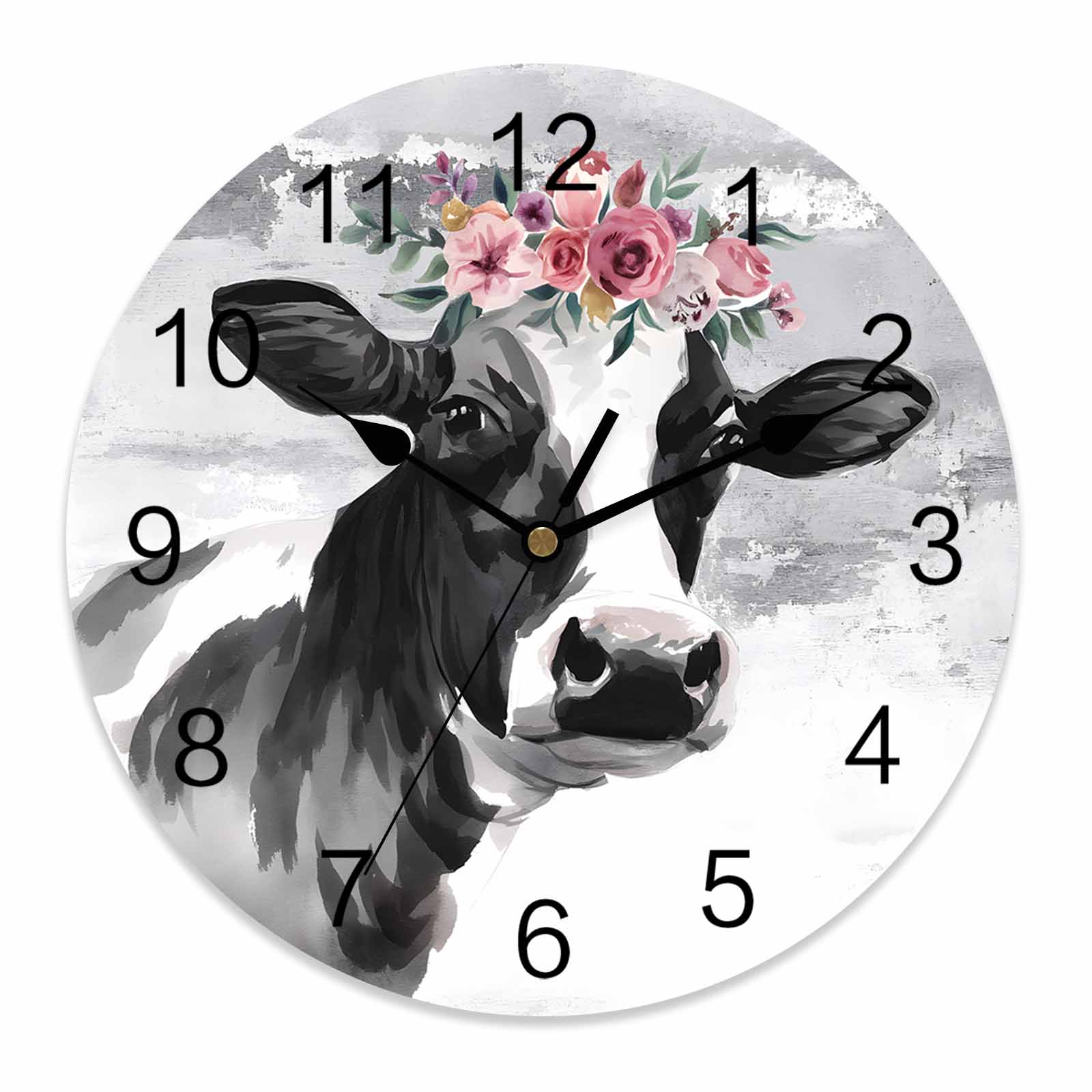 Wall Clock 14 Inch Farmhouse Retro Round Silent Decorative Wall Clocks ...