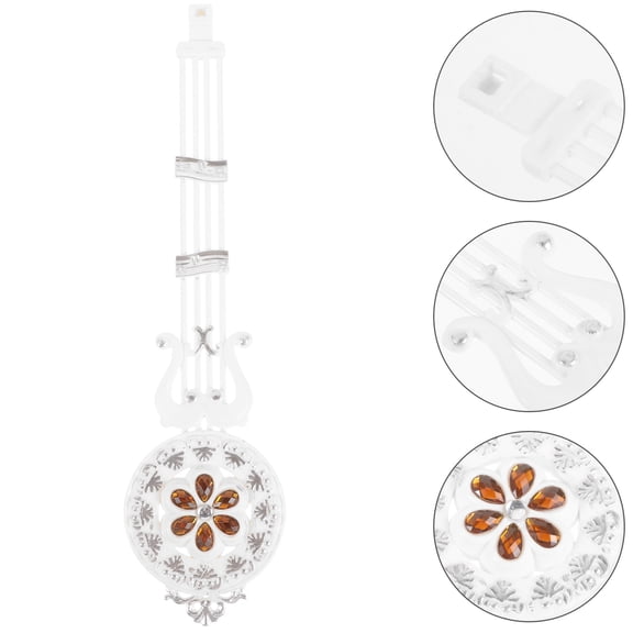 FRCOLOR White Metal Clock Pendulum Replacement for Wall Clock DIY Accessory with Smooth Surface and Durable Material