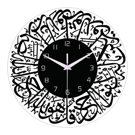 Wall Clock Analog Decorative Silent Acrylic 11.8in Ideal for Bedroom Dining Office Holiday Gift Use