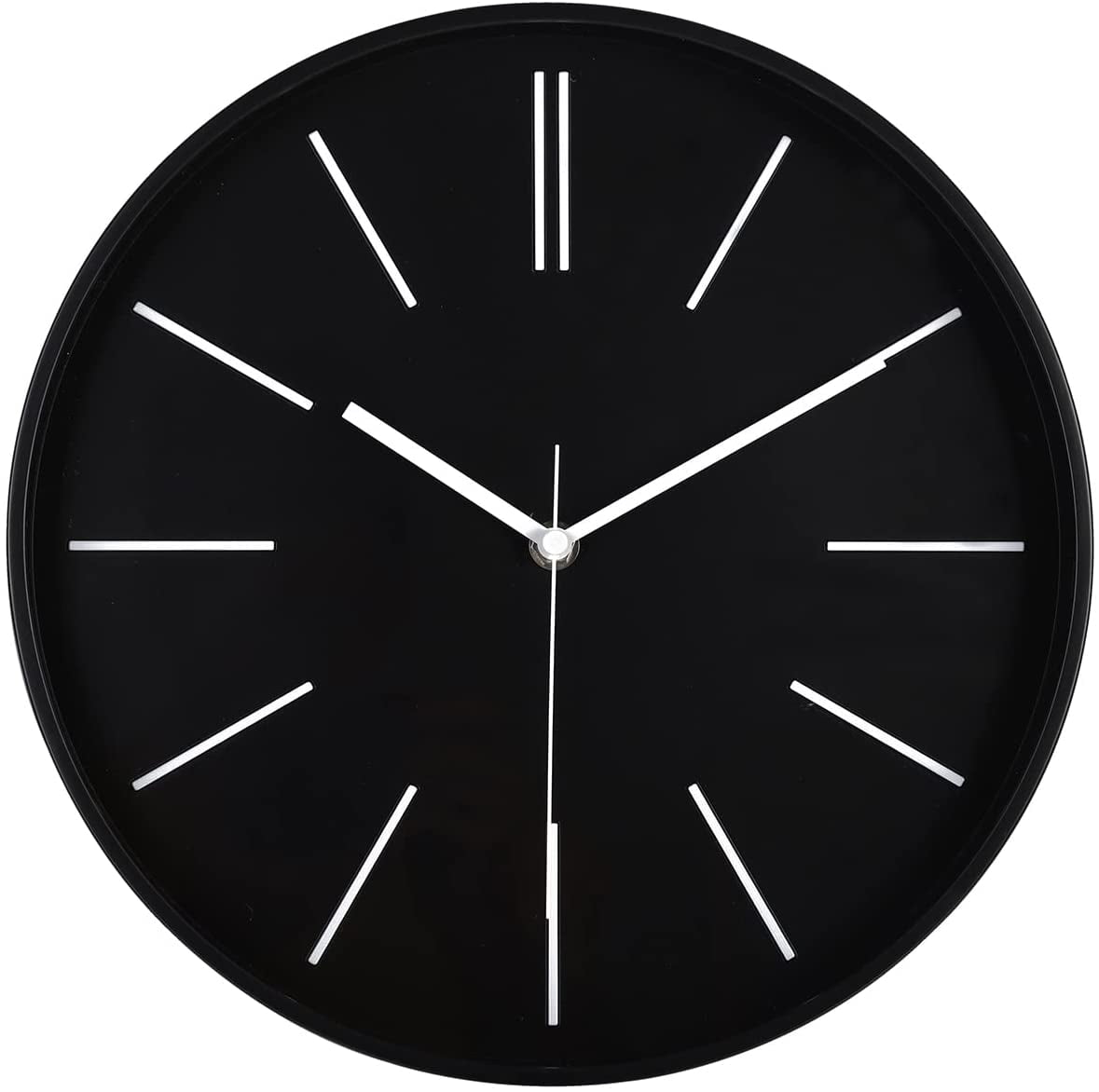 Wall Clock Bathroom Clock, Rustic Wall Clocks Battery Operated, Silent Non Ticking Wooden