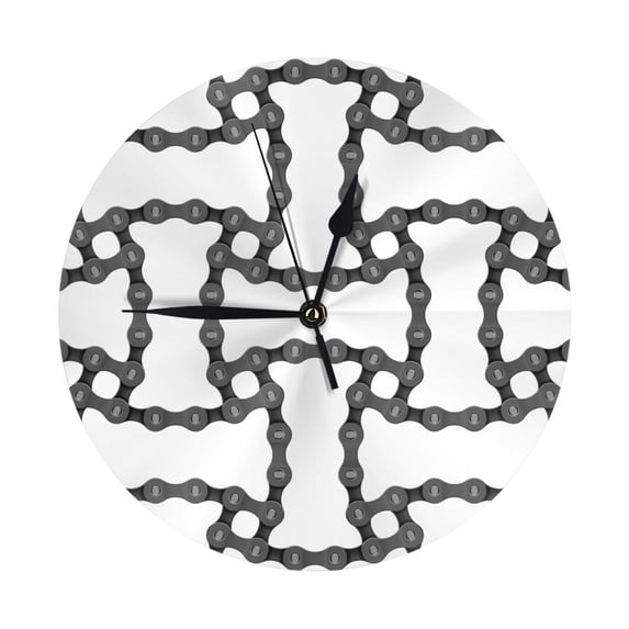Wall Clock, Bike chains Pattern Antique Wall Clocks Battery Operated Silent Kitchen Office Wall Clock Decorative, Wall Clock for School Classroom Living Room Bedroom Home Decor