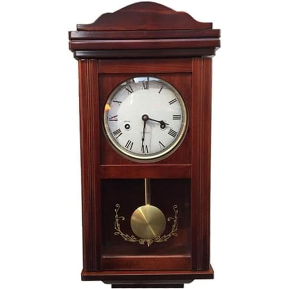Wall Clock Chime Grandfather Clocks European Retro Living Room Decor Mechanical Manual Winding Vintage Roman Numerals Pendulum Movement Solid Wood$$Home Decor, Kitchen, & Other