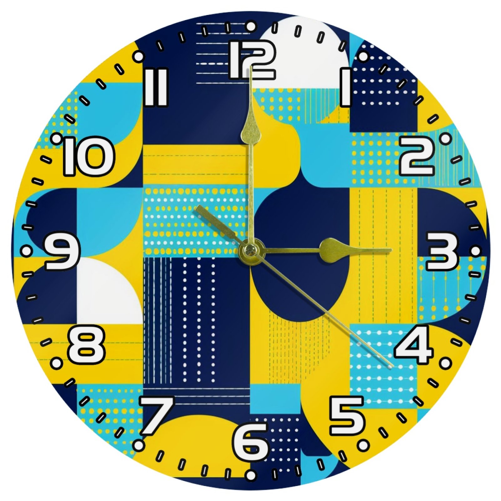 Wall Clock Clocks for Living Room Battery Operated Round Silent Clock 9