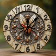 thumbnail image 1 of Wall Clock Decorative - Steampunk Beetle Print 2D Vintage Wall Clocks Battery Operated Silent Non-Ticking for Bedroom, Living Room, Kitchen, Office, Classroom, 10 Inch, 1 of 7