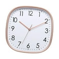 thumbnail image 1 of Wall Clock Digital Lightweight Hanging Design Non Ticking Creative Large Square Multifunction Art for Dining Room Golden, 1 of 8