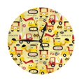 thumbnail image 1 of Wall Clock, Funny Construction Vehicles Wall Clocks Battery Operated Silent Kitchen Office Wall Clock Decorative, Wall Clock for School Classroom Living Room Bedroom Home Decor, 1 of 7
