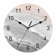 thumbnail image 1 of Wall Clock Grey Ocean Waves Clocks PVC Silent Non-Ticking Battery Operated Decorative Ombre Beach Spray Round Clock for Home Living Room Kitchen Bedroom Office School Wall Decor 10 Inch, 1 of 9
