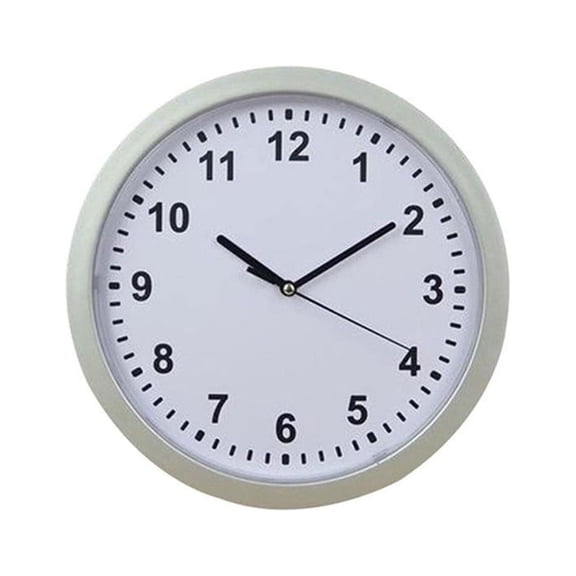 Wall Clock Hidden Safe, Silver, Functioning Clock, 3 Secret Storage Shelves, Hides Valuables, Requires AA Battery