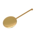 thumbnail image 1 of Wall Clock High Gloss Gold Metal Pendulum Swing Movement Quartz Accessories, 1 of 8