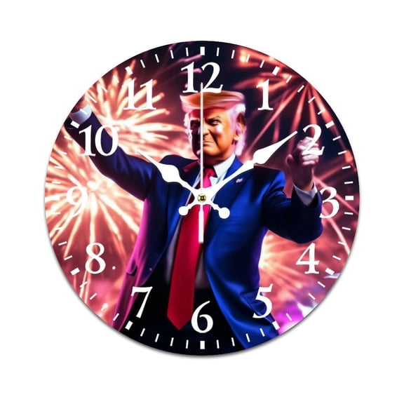 Wall Clock for Home Decoration, Anime American Character Funny Pattern Retro Mute Non-Ticking Classic Wall Clock Battery Powered Suitable for Home, Living Room, Kitchen, Office Decorations