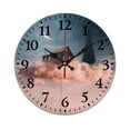 thumbnail image 1 of Wall Clock for Home Decoration, Dream House Star Moon Funny Pattern Retro Mute Non-Ticking Classic Wall Clock Battery Powered Suitable for Home, Living Room, Kitchen, Office Decorations, 1 of 6