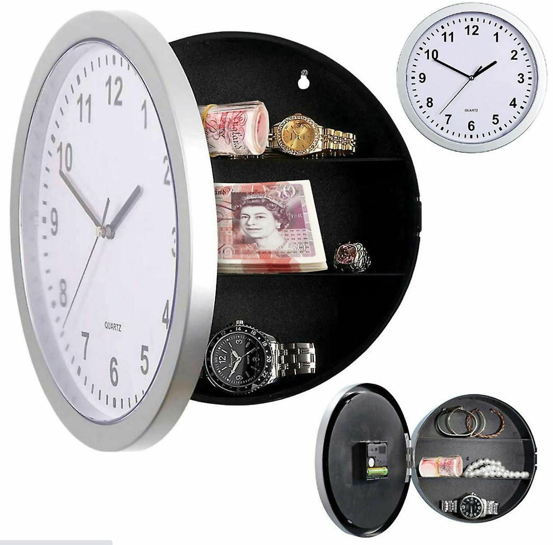 Wall Clock Home Safe Clock Safe Hidden Storage Valuables Box