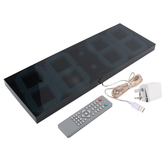 Wall Clock,Household Wall Clock Electronic LED Digital Mirror Clock 100‑240V with Remote Control,Digital Clock