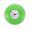 thumbnail image 1 of Wall Clock Mini Cute Bathroom Mirror Suction Waterproof Shower Clock, Green, 1 of 7