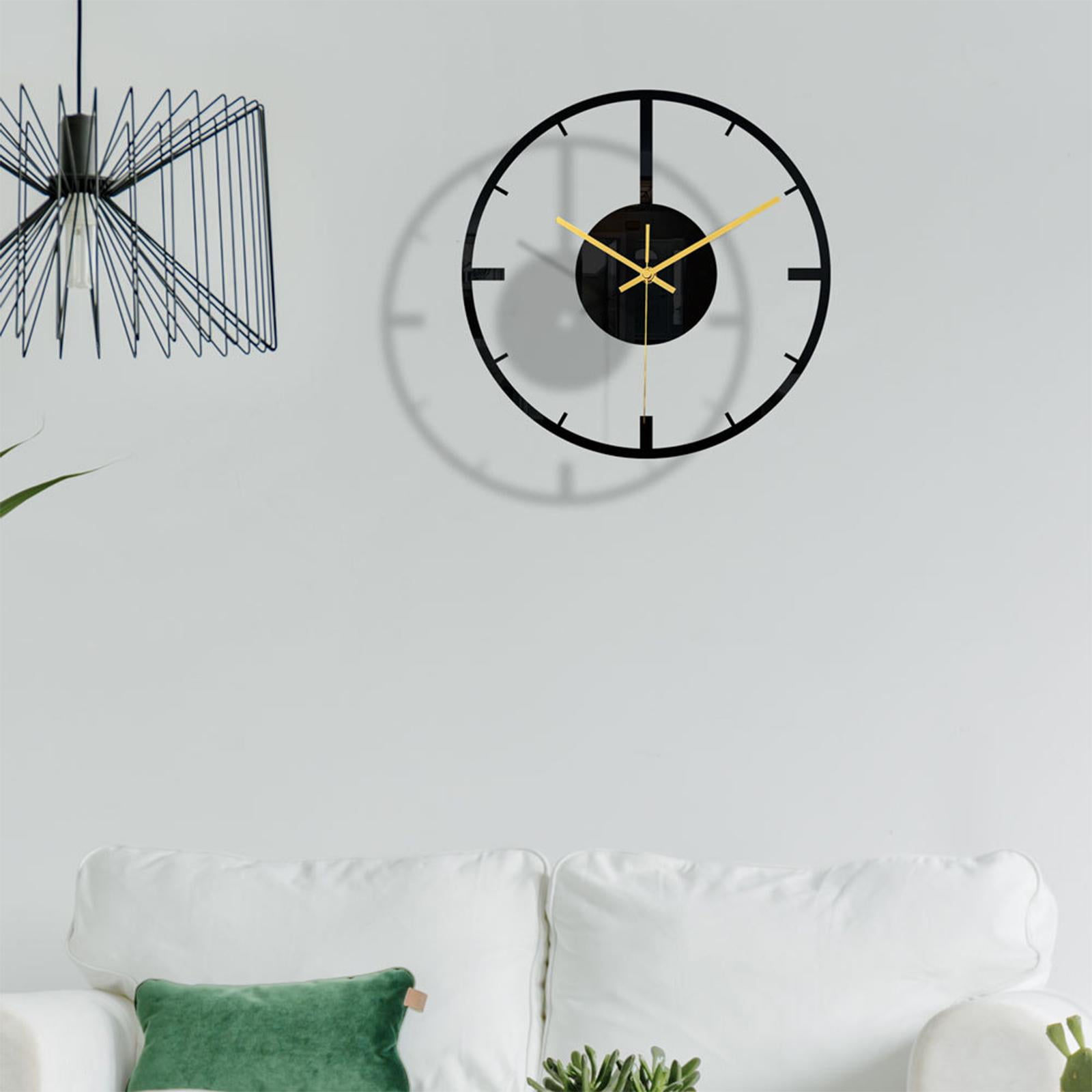 Wall Clock Mirror Surface Decorative Frameless Clocks for Living Room