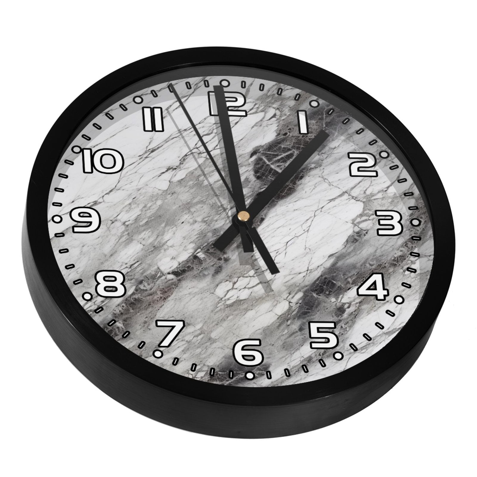 Wall Clock Modern Clocks Battery Operated Round Silent Clock 9.8 in ...