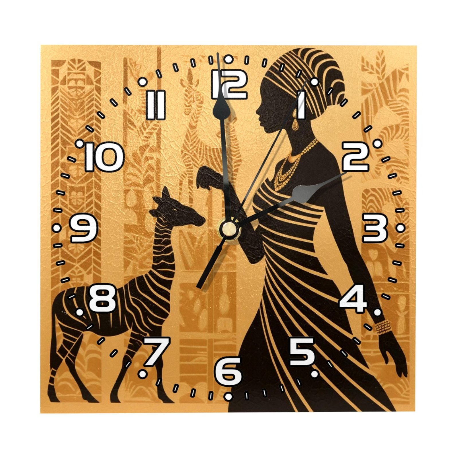 Wall Clock Modern Clocks Battery Operated Square Silent Clock 7.87 in