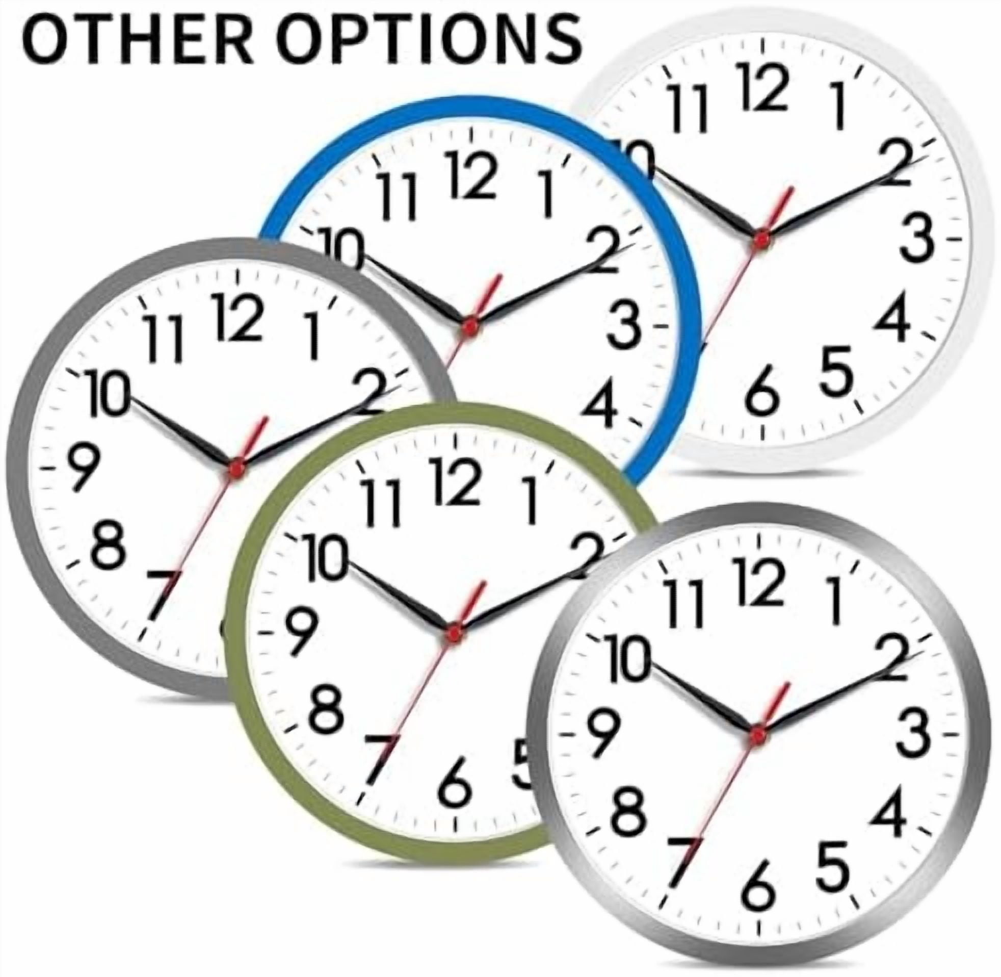 Wall Clock, Modern Small Wall Clocks Battery Operated 8 Inch, Silent ...