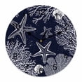 thumbnail image 1 of Wall Clock Navy Blue Coral Clocks PVC Silent Non-Ticking Battery Operated Decorative Ocean Starfish Shell Round Clock for Home Living Room Kitchen Bedroom Office School Wall Decor 10 Inch, 1 of 9