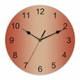 thumbnail image 1 of Wall Clock Ombre Orange Clocks PVC Silent Non-Ticking Battery Operated Decorative Orange Gradient Color Round Clock for Home Living Room Kitchen Bedroom Office School Wall Decor 10 Inch, 1 of 9