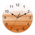 thumbnail image 1 of Wall Clock Orange White Clocks PVC Silent Non-Ticking Battery Operated Decorative Ombre Abstract Round Clock for Home Living Room Kitchen Bedroom Office School Wall Decor 10 Inch, 1 of 9