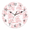 thumbnail image 1 of Wall Clock Pink Fruit Clocks PVC Silent Non-Ticking Battery Operated Decorative Berry Leaves Nature Round Clock for Home Living Room Kitchen Bedroom Office School Wall Decor 14 Inch, 1 of 9